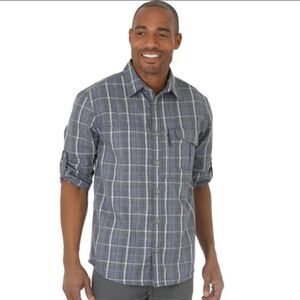 Wrangler Outdoor Men’s Plaid Utility Shirt 2XT
